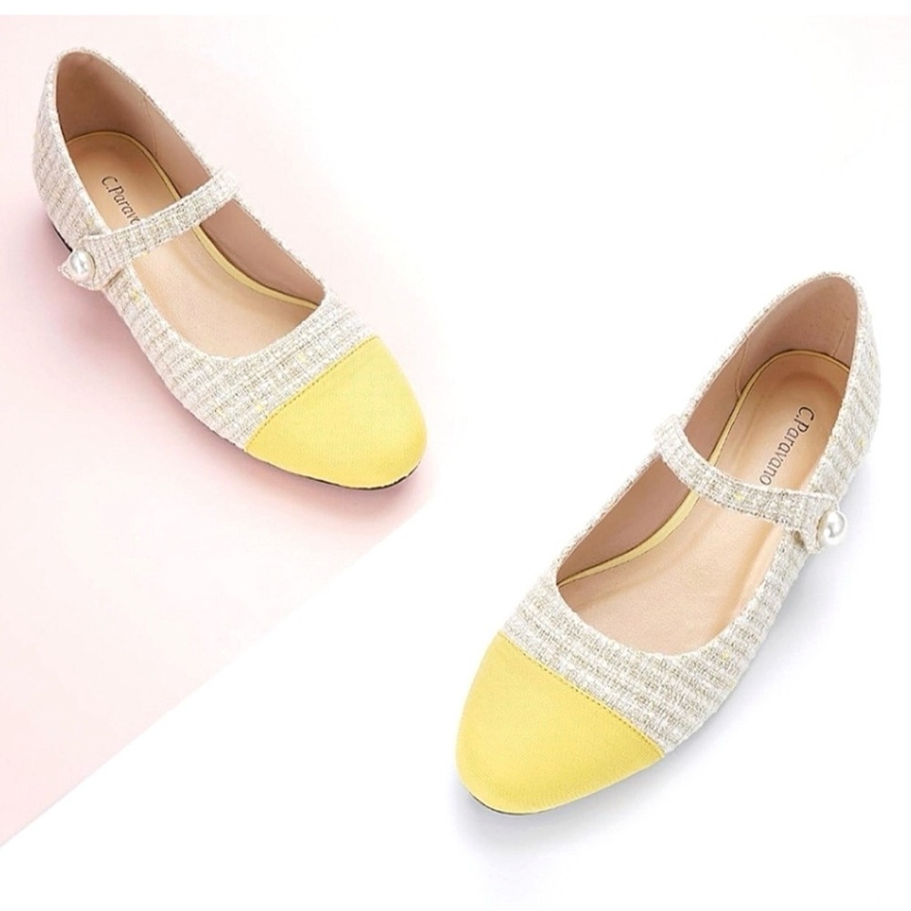 NEW C. Paravano Boucle Mary Janes